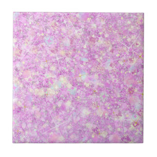 Lila rosa Pastellfarben Imitate Glitzer Solid Fliese