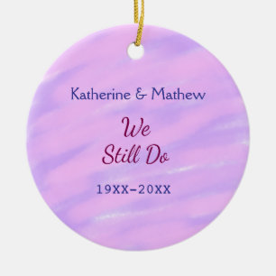 Lila rosa Pastellfarben Jubiläum der Erneuerung Keramik Ornament