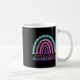 Lila rosa Ribbon-Regenbogen Schilddrüsenkrebserwar Kaffeetasse