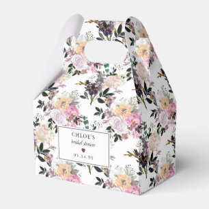 Lila Rosa Rose Brautparty Geschenkschachtel