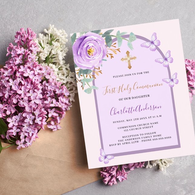 Lila Rosa Rosenschmetterlinge Erster Kommune (Von Creator hochgeladen)