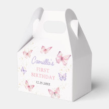 Lila Rosa Schleifen Schmetterling Mädchen Geburtst