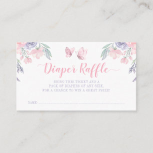 Lila-Rosa-Schmetterlingstitel Begleitkarte