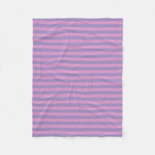 Lila Rosa Streifen Nahtloses Muster Fleecedecke