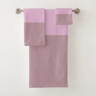 Lila rosa Streifen Ombre Badhandtuch Set