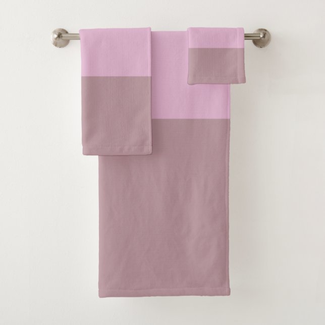 Lila rosa Streifen Ombre Badhandtuch Set (Insitu)