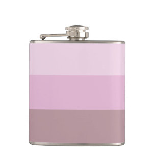 Lila rosa Streifen Ombre Flachmann