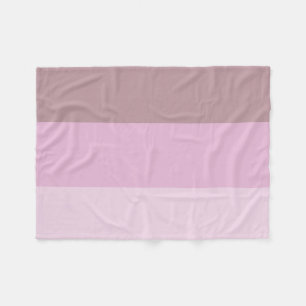 Lila rosa Streifen Ombre Fleecedecke
