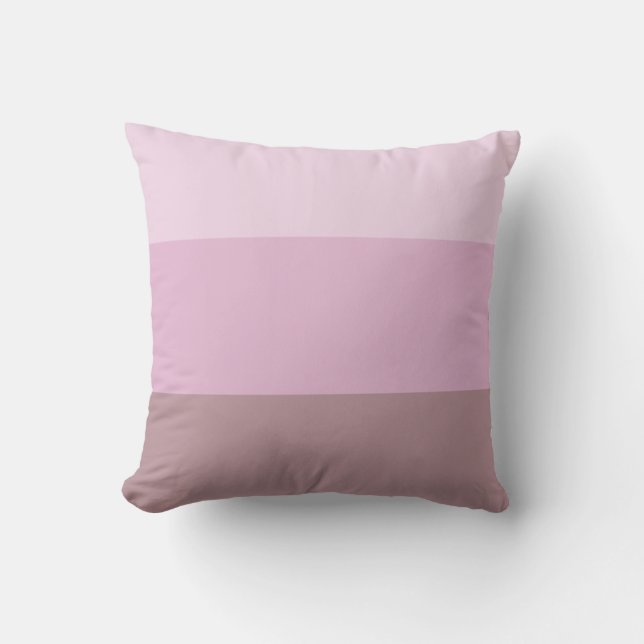 Lila rosa Streifen Ombre Kissen (Vorderseite)