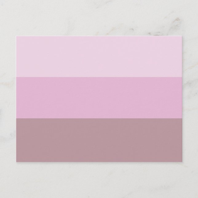Lila rosa Streifen Ombre Postkarte (Vorderseite)