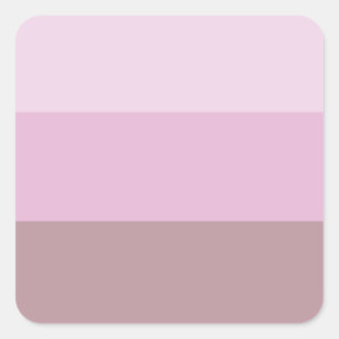 Lila rosa Streifen Ombre Quadratischer Aufkleber