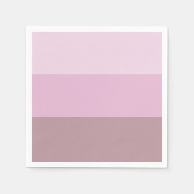 Lila rosa Streifen Ombre Serviette (Vorderseite)