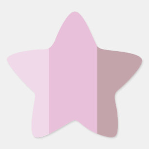 Lila rosa Streifen Ombre Stern-Aufkleber