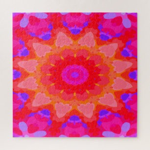 Lila, rosa und orange