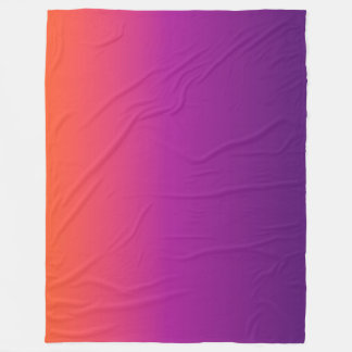 Lila, rosa und orangefarbene Farbvarianten Fleecedecke