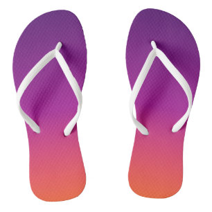 Lila, rosa und orangefarbene Farbvarianten Flip Flops