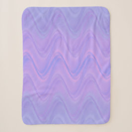 Lila Rosa Wellenlinienmuster Sherpadecke