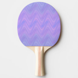 Lila Rosa Wellenlinienmuster Tischtennis Schläger