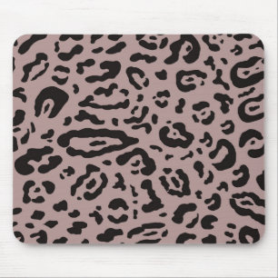 Lila Rosafarbenes Gepard Leopard Tierdruck Mousepad