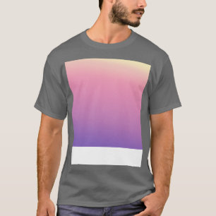 Lila, rosafarbenes Muster T-Shirt