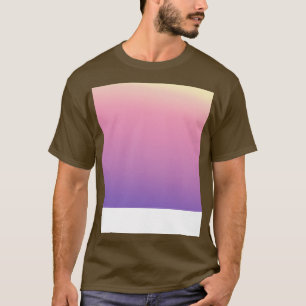 Lila, rosafarbenes Muster T-Shirt