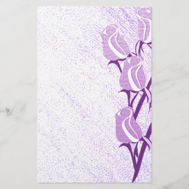 Lila Rose Briefpapier (Vorderseite)
