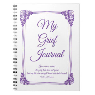 Lila Rose Cluster Border Gkurze Journal Notizblock