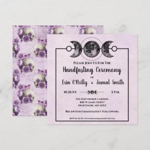 Lila Rose für Wicca Wedding Moon Einladung