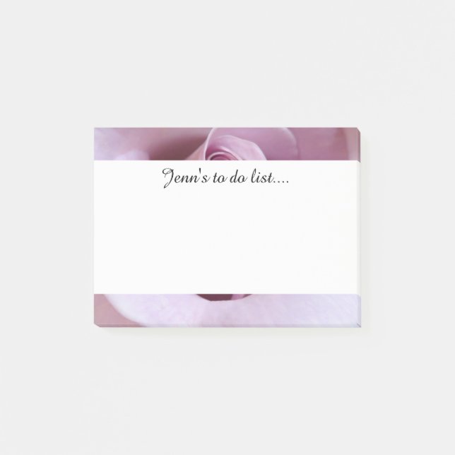 Lila Rose Hochzeit Foto Post-it Klebezettel (Vorderseite)