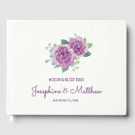 Lila Rose Hochzeit Gästebuch