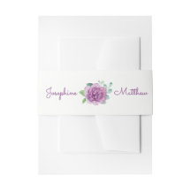 Lila Rose Hochzeitseinladung Bündner Bands