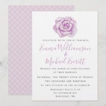 Lila Rose | Hochzeitseinladung