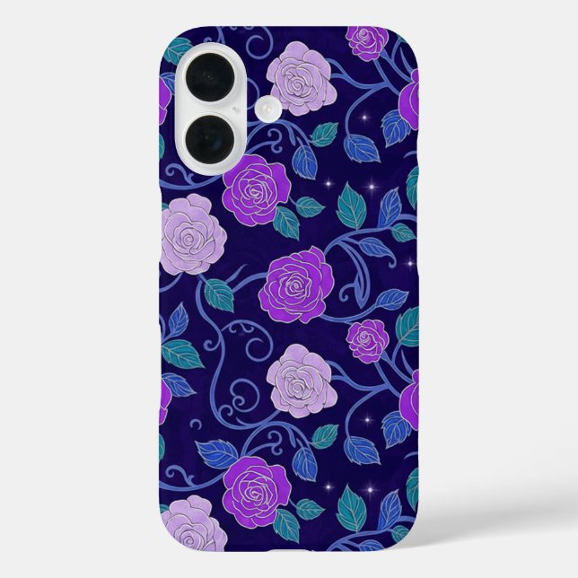 Lila Rose iPhone 16 Hülle (Rückseite)