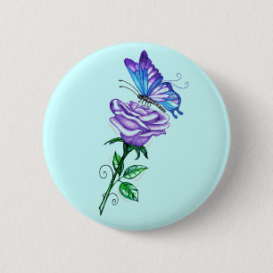 Lila Rose mit Butterfly Button