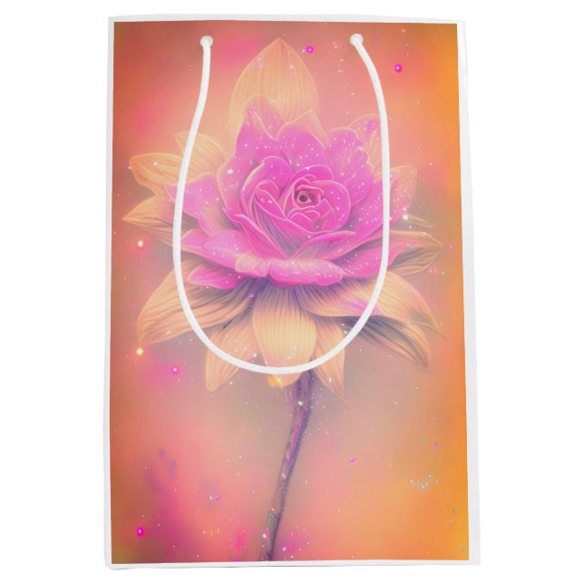 lila Rose Mittlere Geschenktüte (Vorderseite)
