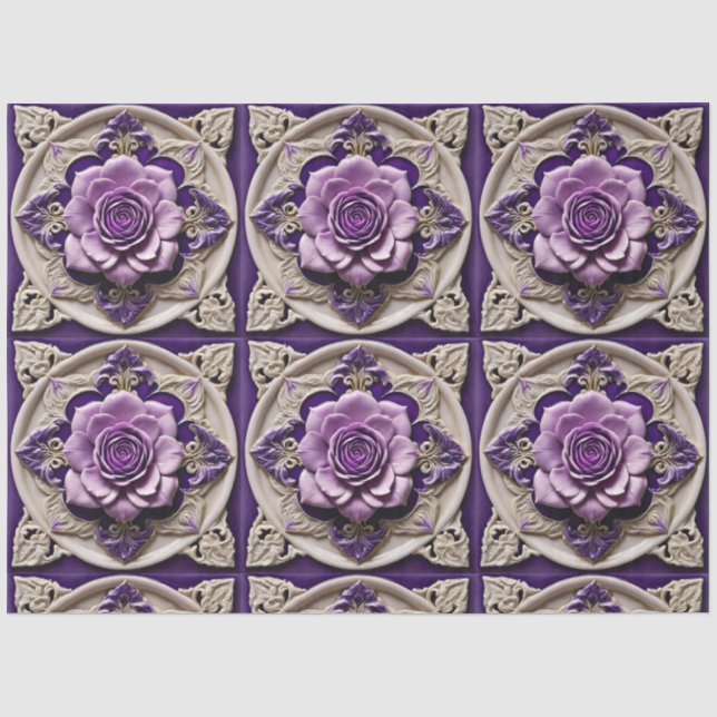Lila Rose Moderne Beauty Collection Seidenpapier (Vorderseite)