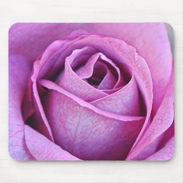 Lila Rose Petal Art Mouse Pad Mousepad (Vorne)