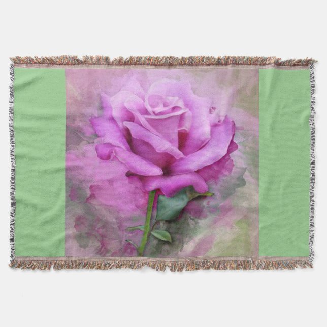 Lila Rose/Salbei. Decke (Vorderseite)