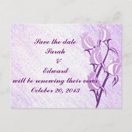 Lila Rose Save the Date Postkarte