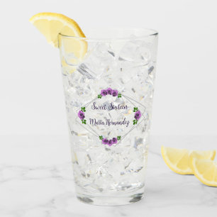 Lila Rose Silver Geometric Sweet 16 Glas