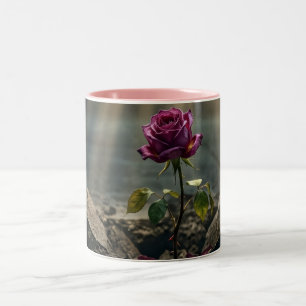Lila Rose trotzt allen Widrigkeiten - Stärke und A Zweifarbige Tasse