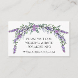 Lila Rose und Eukalyptus Begleitkarte