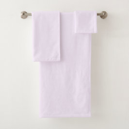 Lila Rose Weich weißes, helles Pastell Solid Color Badhandtuch Set