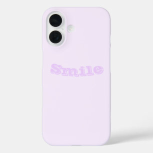 Lila Rose Weich weißes, helles Pastell Solid Color iPhone 16 Hülle