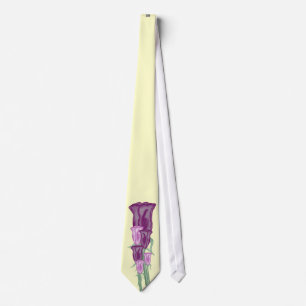 Lila Rosen-Blumenstrauß Krawatte