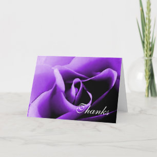 Lila-Rosen-Dankeschön-Karten-Template Dankeskarte