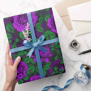 Lila Rosen Geschenkpapier