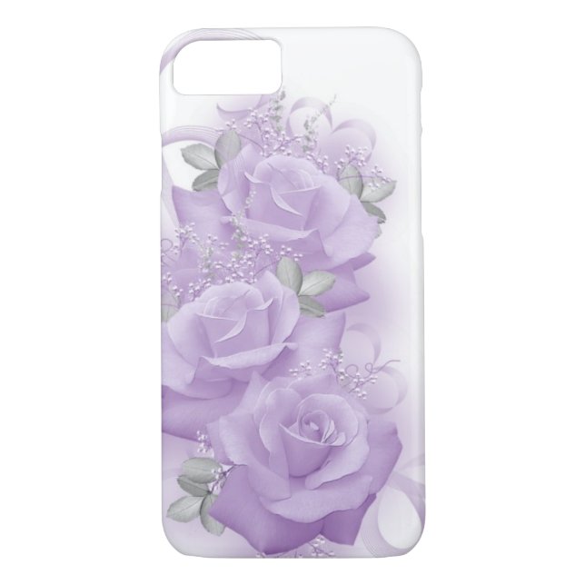 Lila Rosen iPhone Kasten Case-Mate iPhone Hülle (Rückseite)