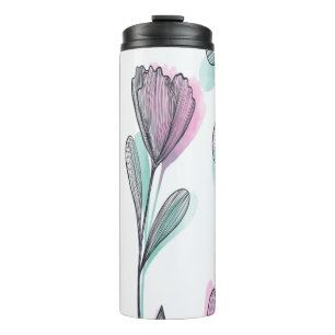 Lila Rosen Thermosbecher