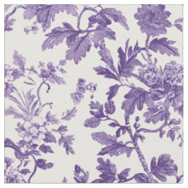 Lila-Rosen-Toile-Muster Stoff